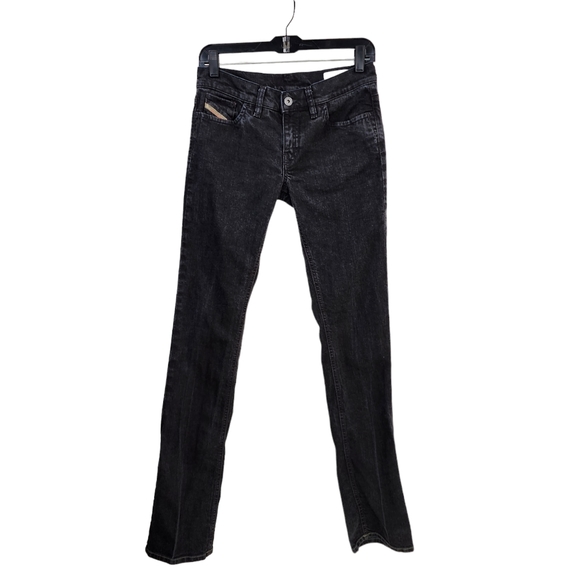 Diesel LIV Women's Black Wash Liv Stretch  Bootcut Jeans - 28X32 - Picture 1 of 8